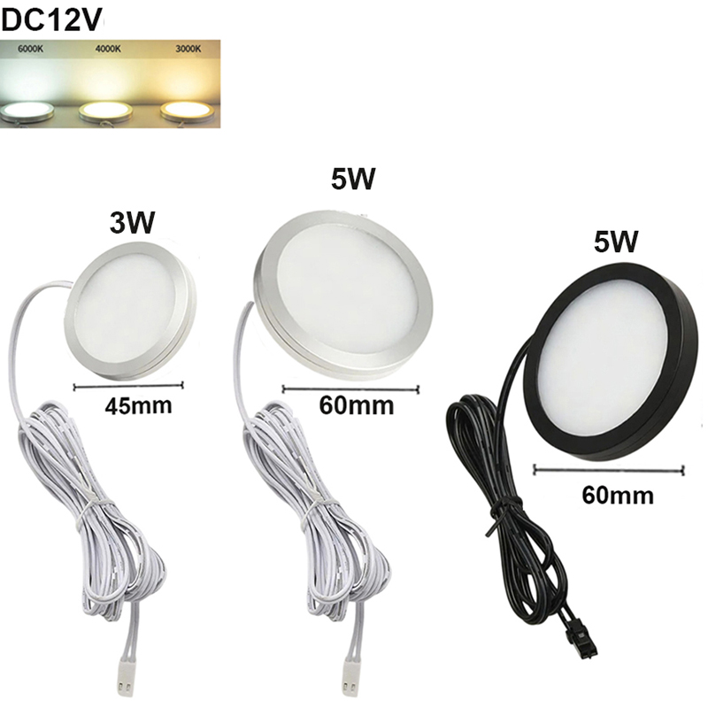 Home Decor Lighting Wholesale - 卸売12V LEDキャビネット下ライト、2mワイヤー付きクローゼットワードローブ天井ナイトランプ、キッチン、本棚、家の寝室の装飾用