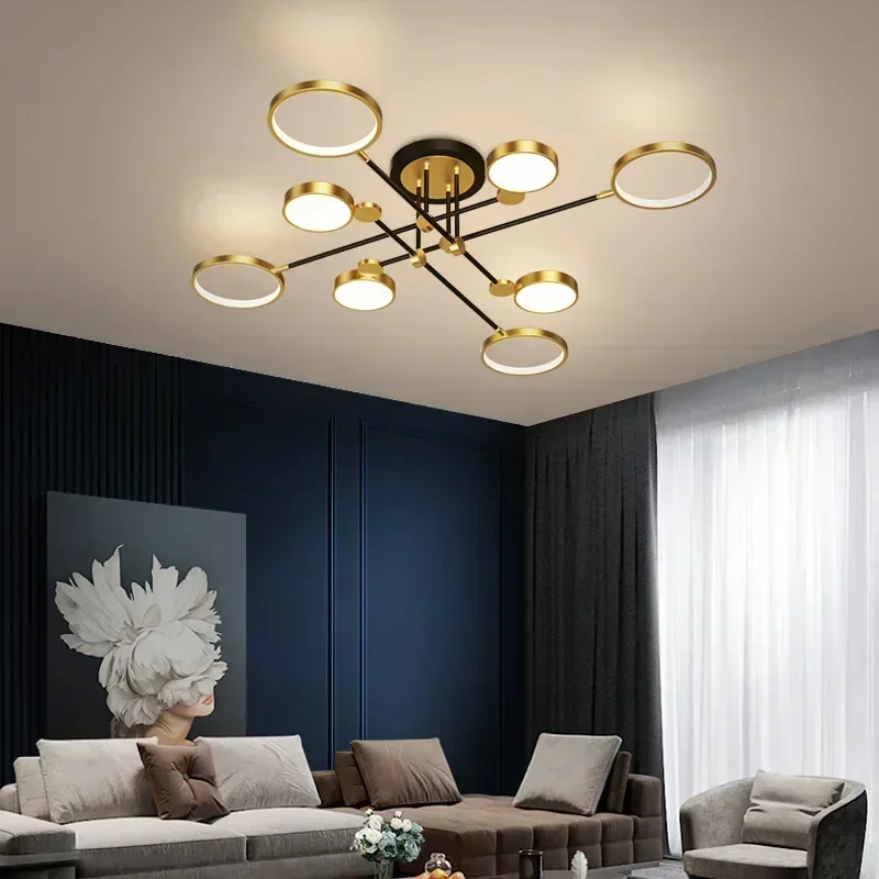 Home Decor Lighting Wholesale - モダンなミニマリストLEDシーリングライト北欧リビングルームペンダントライト寝室の家の装飾照明卸売シーリングライト