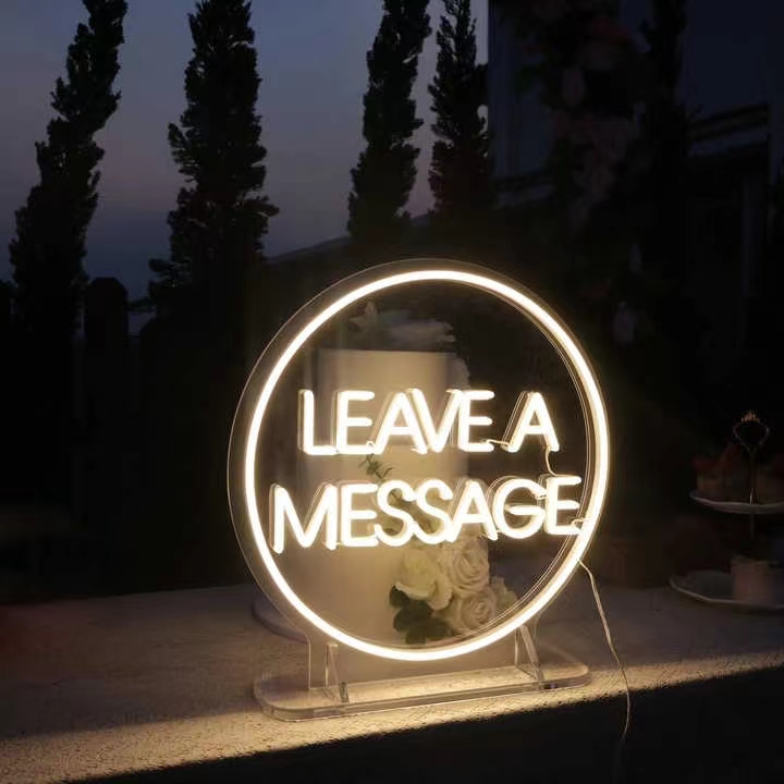 Neon Sign Custom Led - カスタムLEDネオンサイン（スタンドベース付き）、結婚式のゲストブック用ネオンライト、披露宴のメッセージ表示用