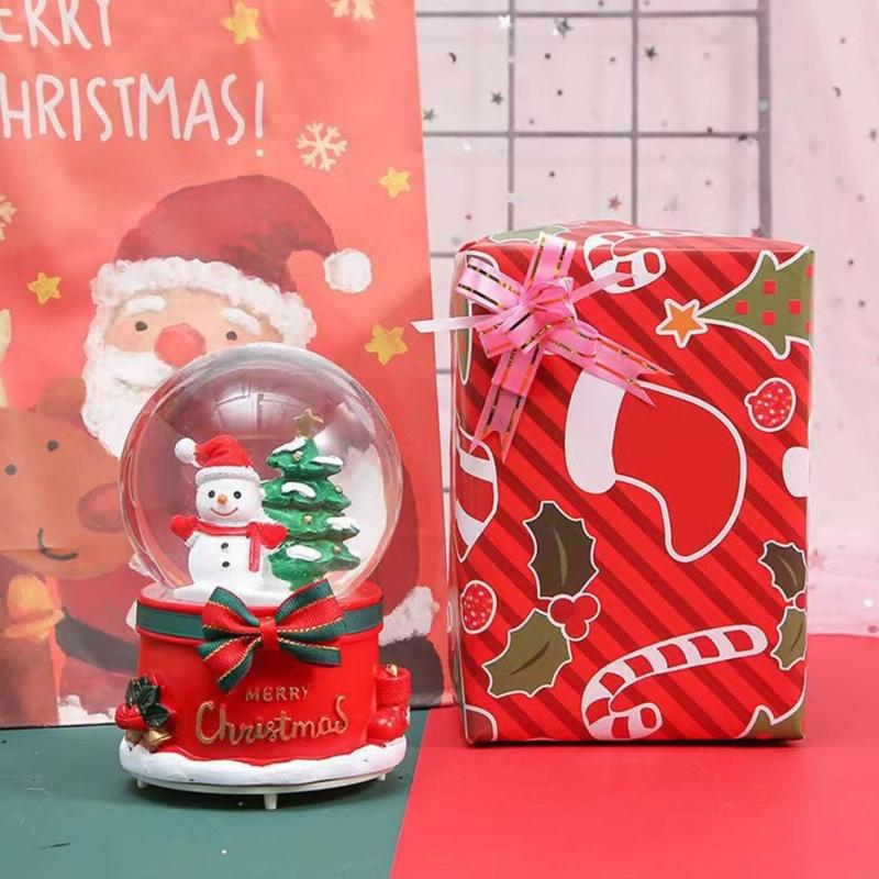 Decor Timeless Lighting - 雪だるまのクリスタルボールホリデーデコレーションLEDライトとタイムレスクリスマスミュージックボックスLEDライトショー装飾B03E