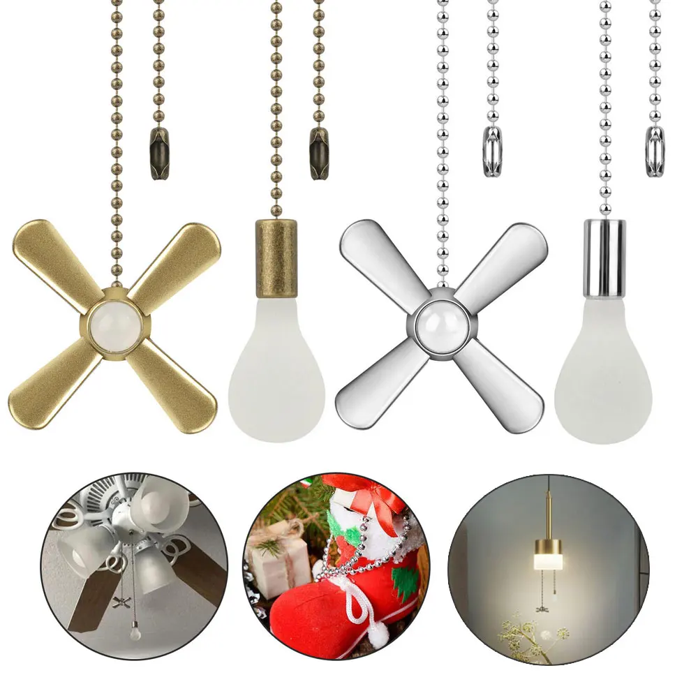 Decor Lighting Ceiling Fans - シーリングファンプルチェーン、ビーズボールプルセット、コネクタ付きプルセット、高い天井照明器具、家の装飾、1個