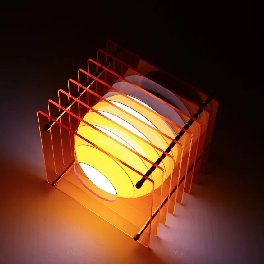 Lighting Decor For Home - DIY ムーンランプ アクリル千層ランプ デスクトップ装飾 吊り下げ式雰囲気ライト ルームデコレーション