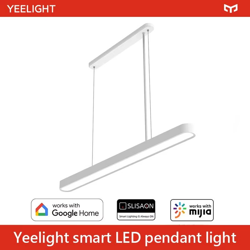 Yeelight Light Smart Bulb - Yeelight スマートLEDペンダントライト Ra95、目に優しいRGBシーリングライト、幻想的なストリーマーライト、長尺ストリップライト、ダイニングシャンデリア、2700K-6000K、33W