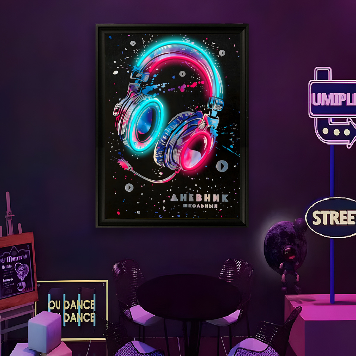 USB電源LEDネオンライト面白い壁画アートポスターホームミ - Lighting Decor For Home のレビューと価格