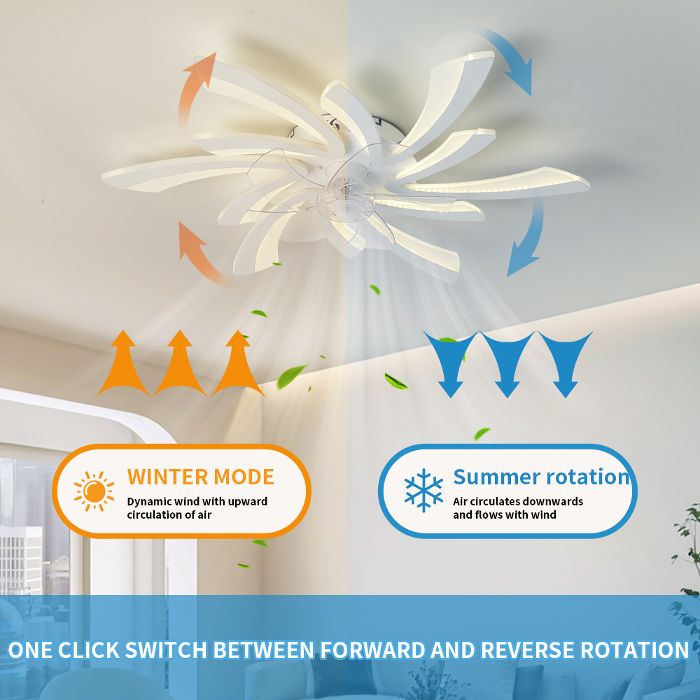 LED 控えめな天井ペンダントランプリモコン付きリビングダイ - Decor Lighting Ceiling Fans のレビューと価格