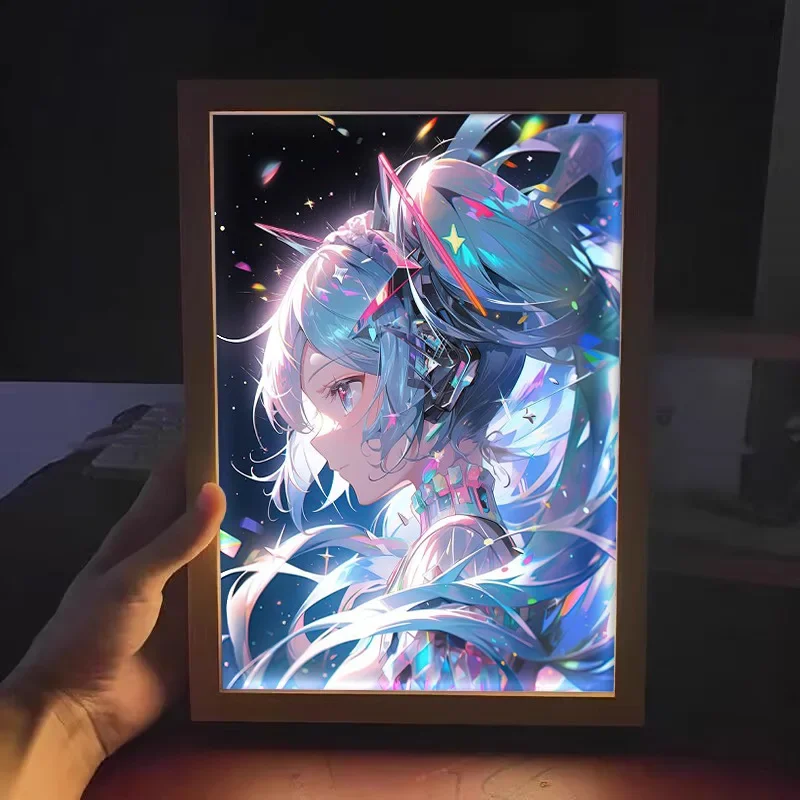 初音ミクシリーズライトペインティング、ナイトデコレーション、 - Lighting Decor Photos のレビューと価格