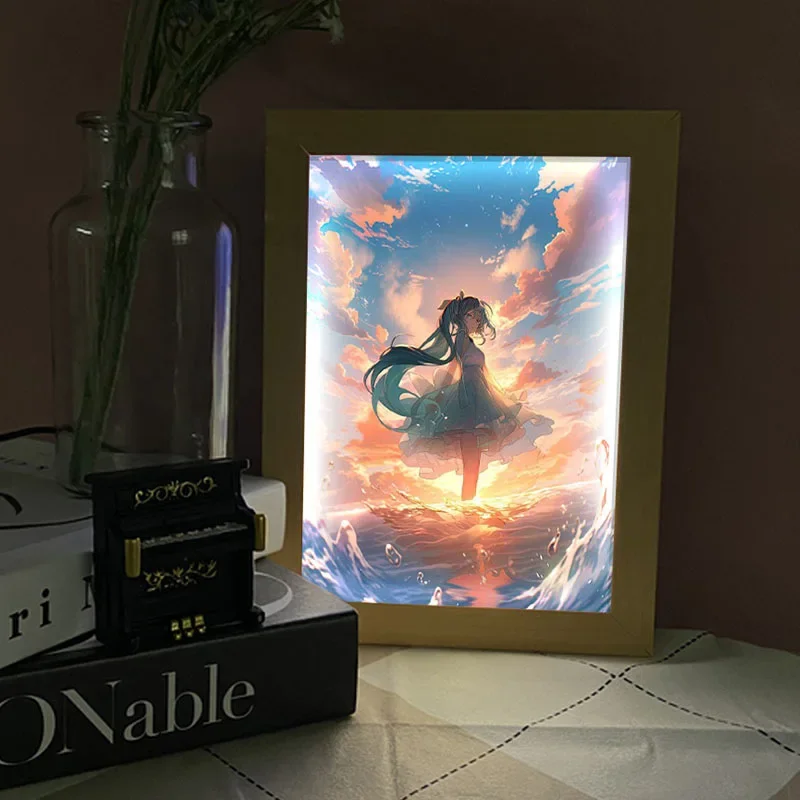 初音ミクシリーズライトペインティング、ナイトデコレーション、 - Lighting Decor Photos のレビューと価格