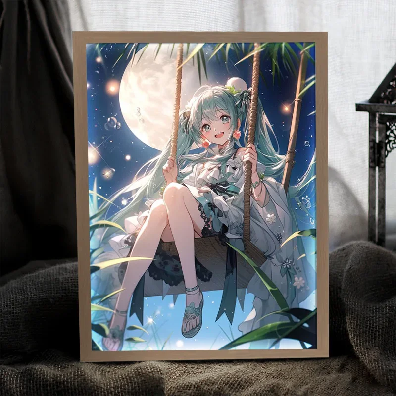 初音ミクシリーズライトペインティング、ナイトデコレーション、 - Lighting Decor Photos のレビューと価格