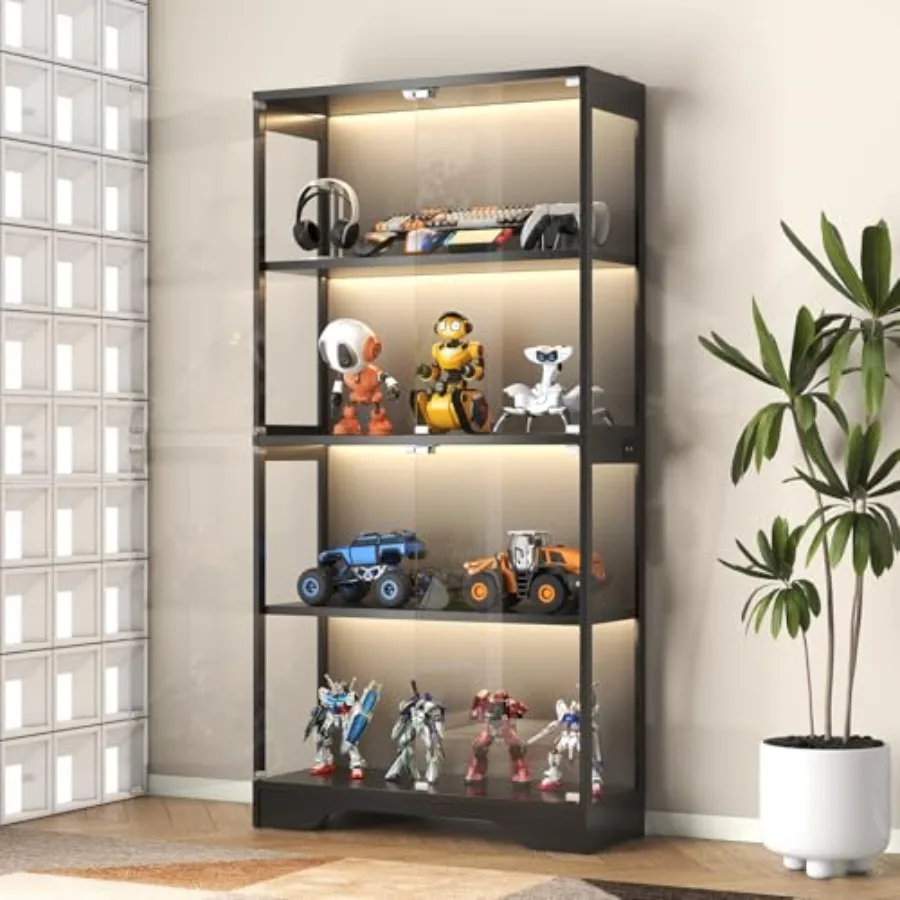 コレクションや美術書を収納できる、ガラス扉付きの展示キャビネ - Lighting & Home Decor Studio Photos のレビューと価格