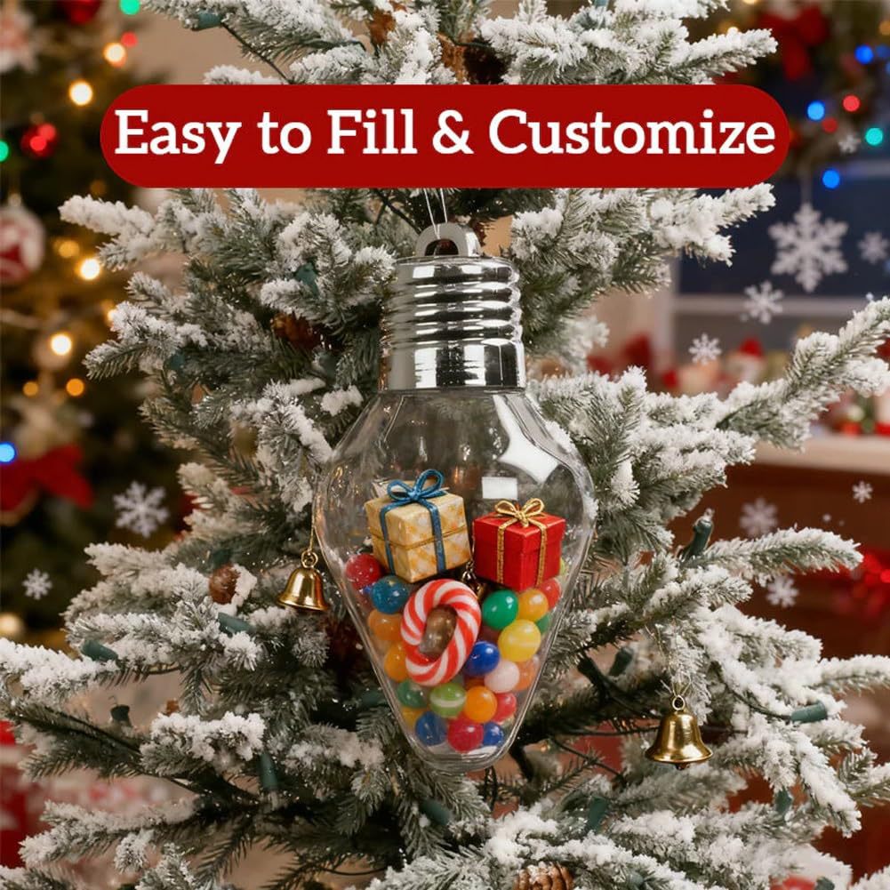 クリスマス電球ギフトジャー クリスマスツリーオーナメント 詰 - Home Decor Lighting Tree のレビューと価格