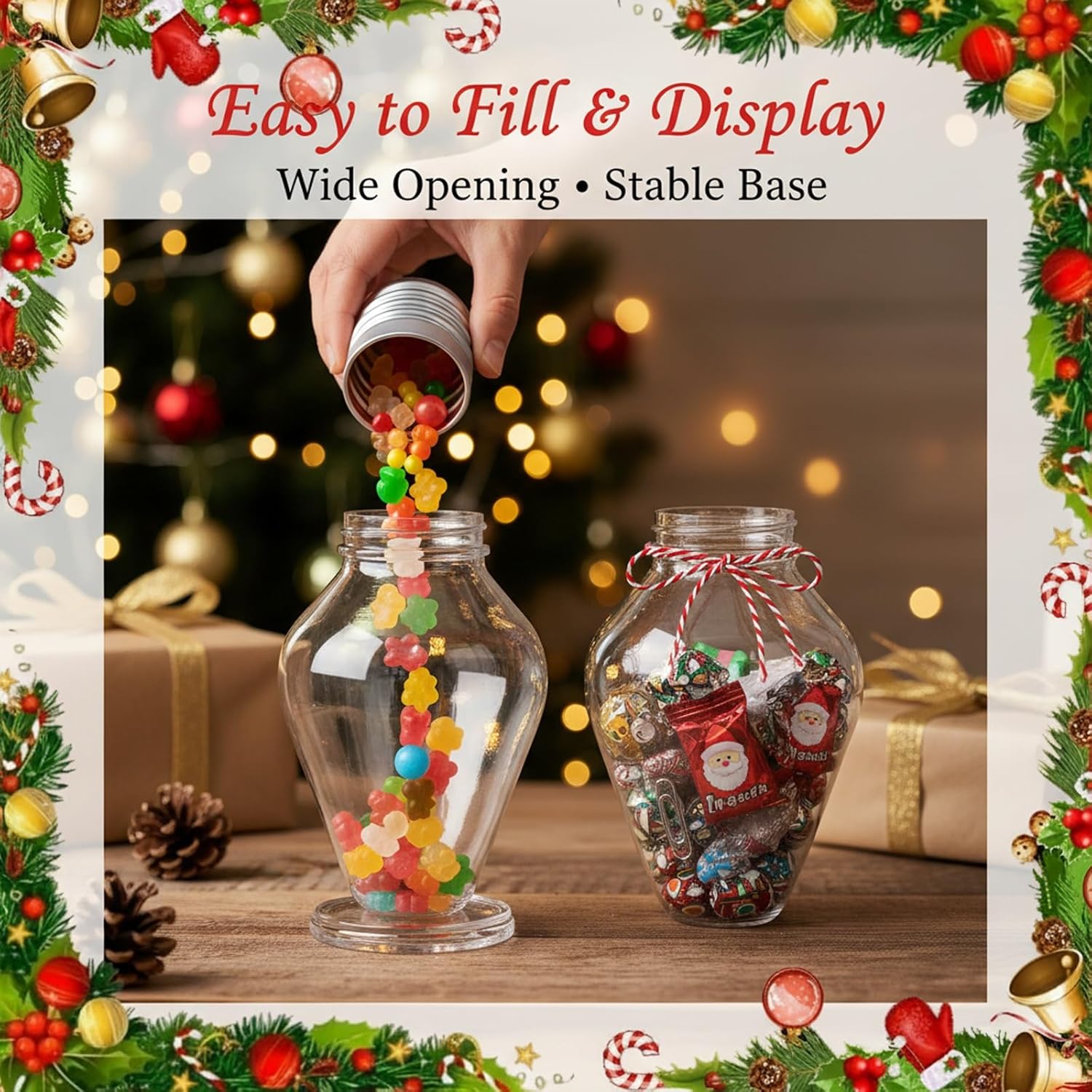 クリスマス電球ギフトジャー クリスマスツリーオーナメント 詰 - Home Decor Lighting Tree のレビューと価格