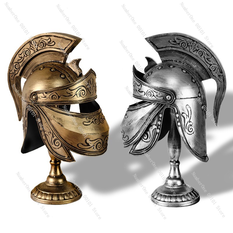 ヨーロッパ風ライトラグジュアリー戦士ヘルメット ヴィンテージ - Lighting Decor Photos のレビューと価格