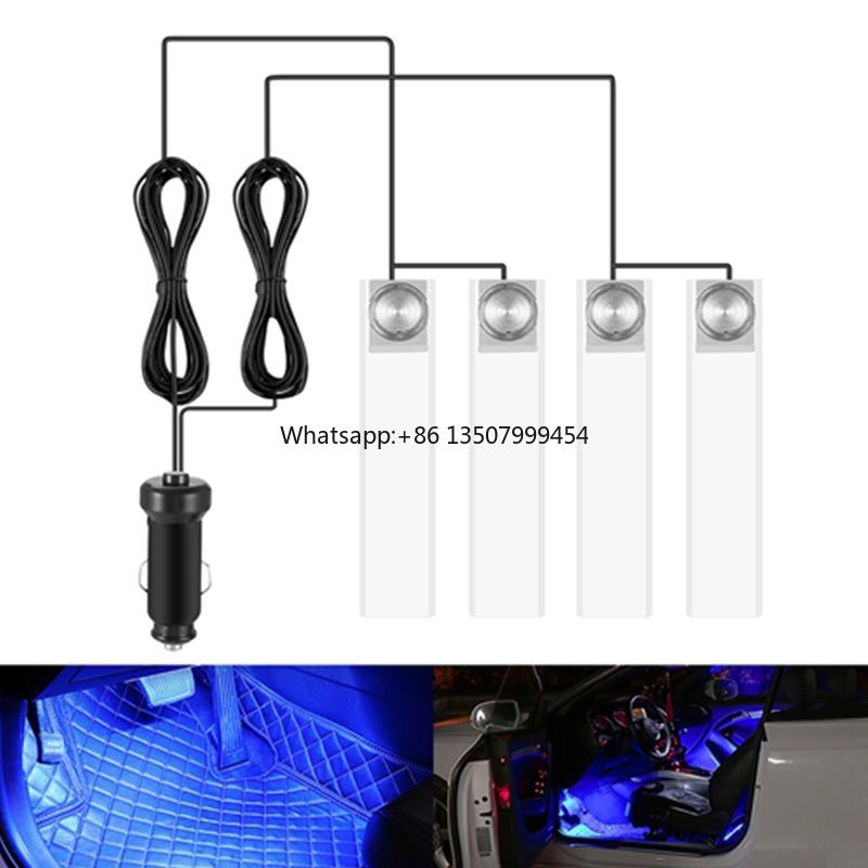 車の雰囲気ライト 12 V インテリア装飾ランプ自動車周囲照 - Lightings Decoration のレビューと価格