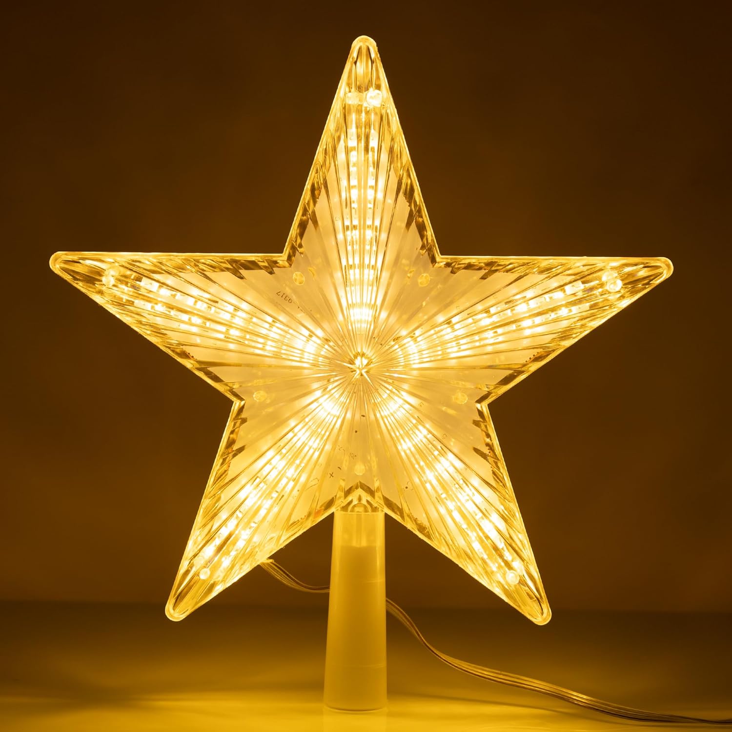 15/19/23 センチメートルクリスマスツリートップスター - Home Decor Lighting Tree のレビューと価格