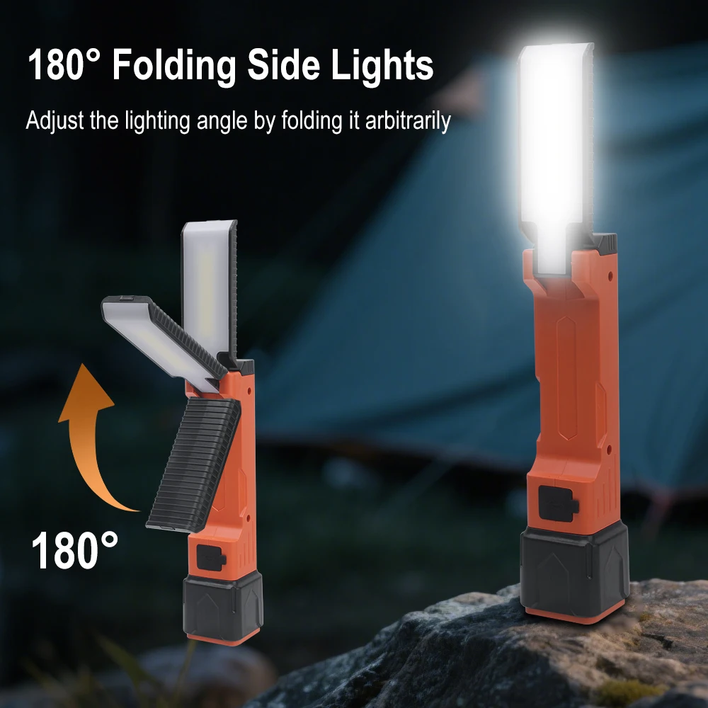BORUiT 300LM LED 作業灯ズーム懐中電灯タイプ - Orange Lighting Decor のレビューと価格
