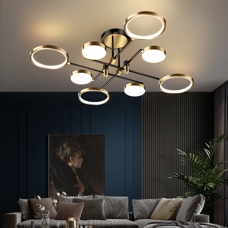 モダンなミニマリストLEDシーリングライト北欧リビングルーム - Home Decor Lighting Wholesale のレビューと価格