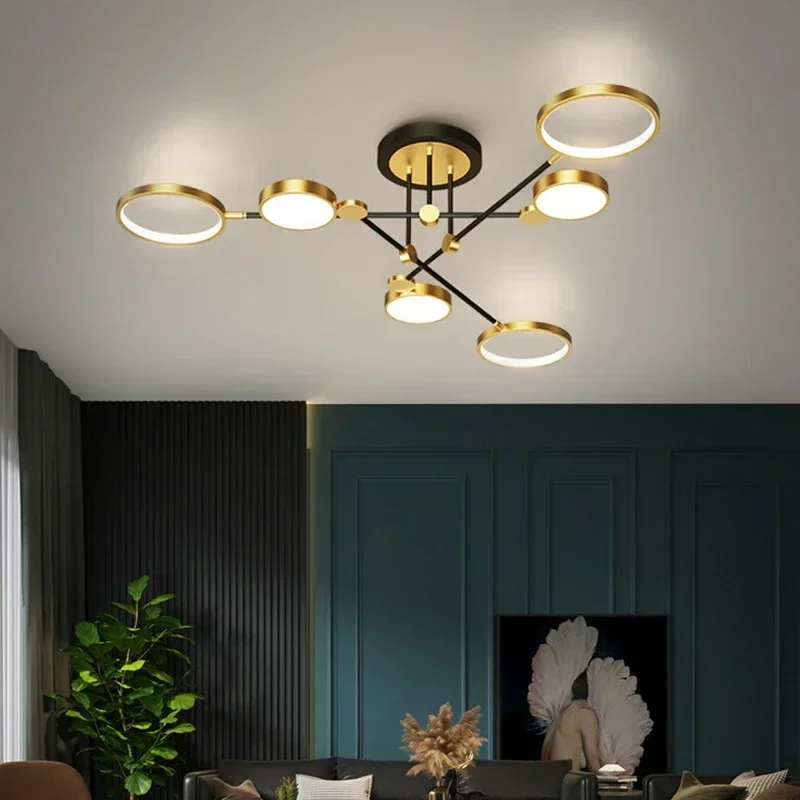 モダンなミニマリストLEDシーリングライト北欧リビングルーム - Home Decor Lighting Wholesale のレビューと価格