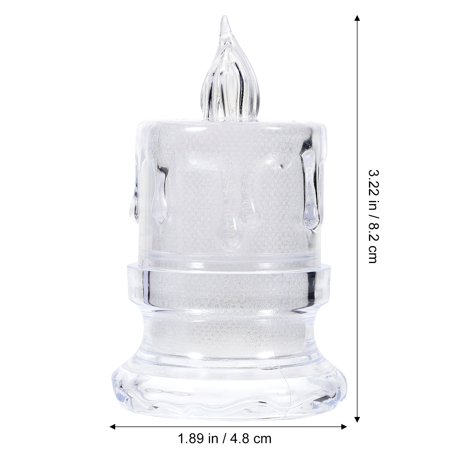 12個入り LEDライト、透明な炎の模様、電池式、テーブルの - Lighting Decor Photos のレビューと価格
