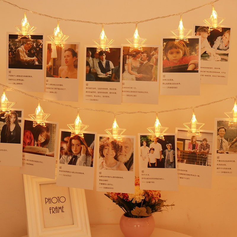 1.5/3/6/10m LEDフォトクリップストリングライト - Lighting Decor Photos のレビューと価格