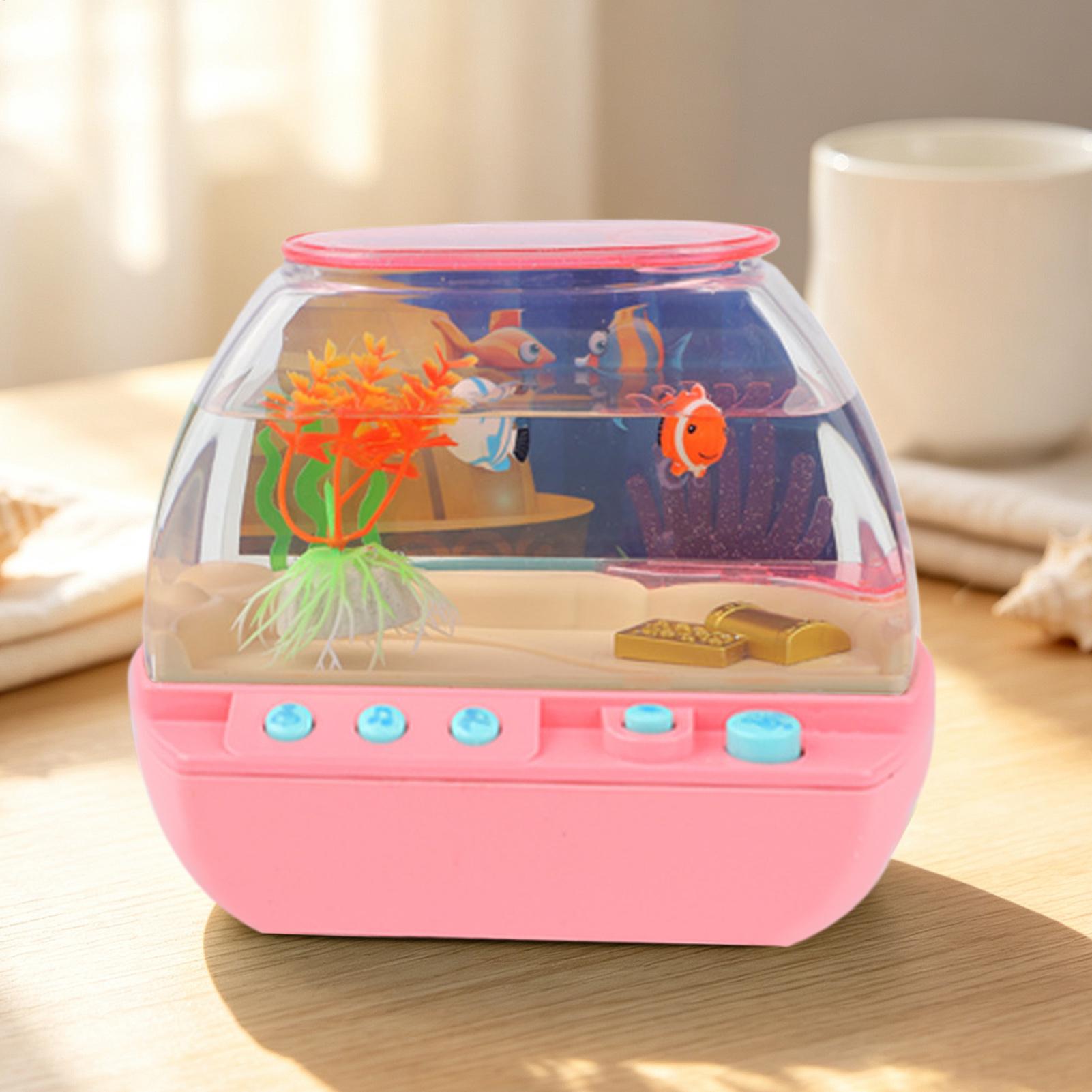 おもちゃの水槽 ホームデコレーション 音楽と光付き 模擬水槽 - Lighting Decor For Home のレビューと価格
