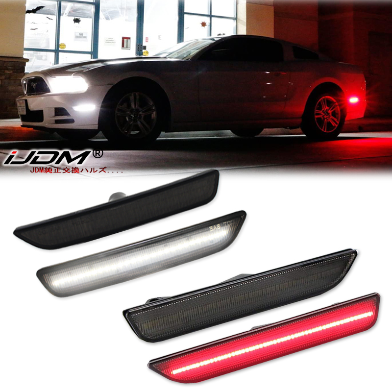 2 個車のフロントリアバンパーサイドマーカーライトホワイトフ - Orange Lighting Decor のレビューと価格