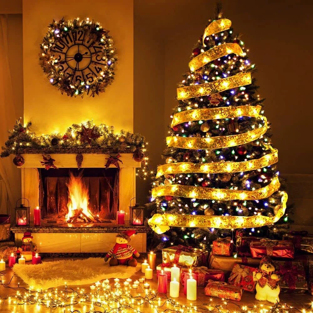 2027年 新年 LED リボンライト ストリング 電池式  - Home Decor Lighting Tree のレビューと価格