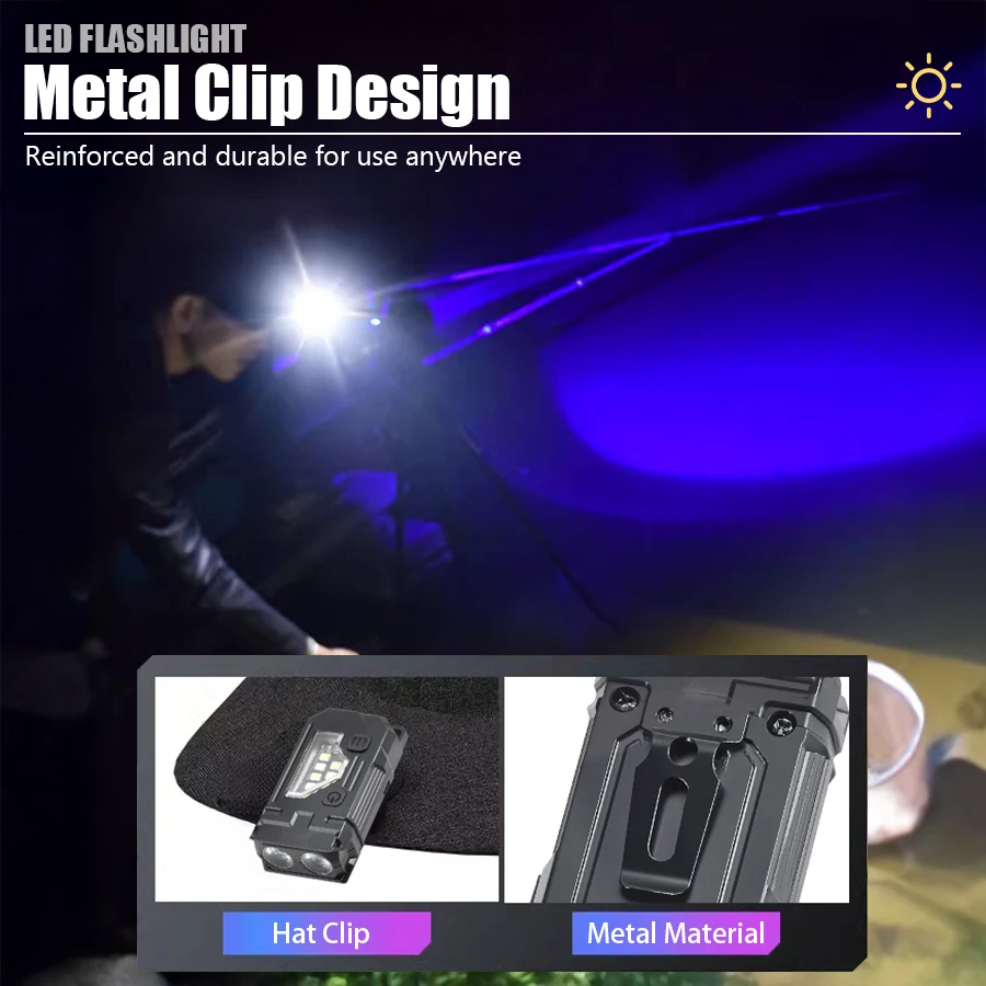 ミニキーホルダーEDC懐中電灯 - ペンクリップと帽子クリッ - Orange Lighting Decor のレビューと価格