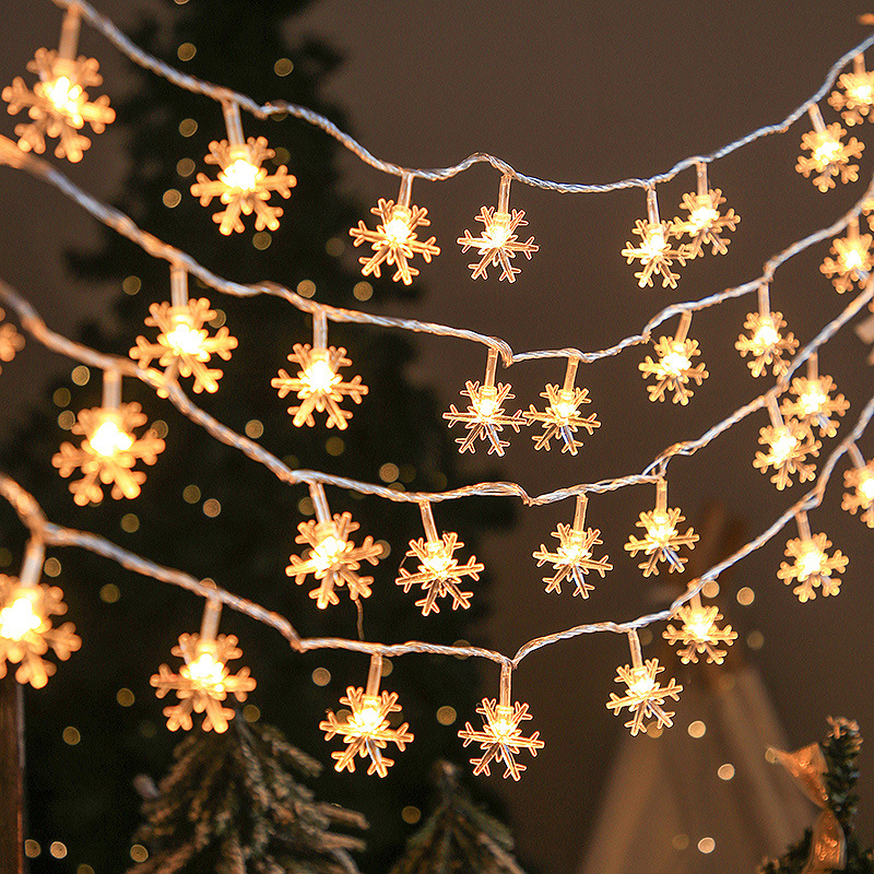クリスマスストリングライト LED アクリルクリアスター雪の - Home Decor Lighting Tree のレビューと価格