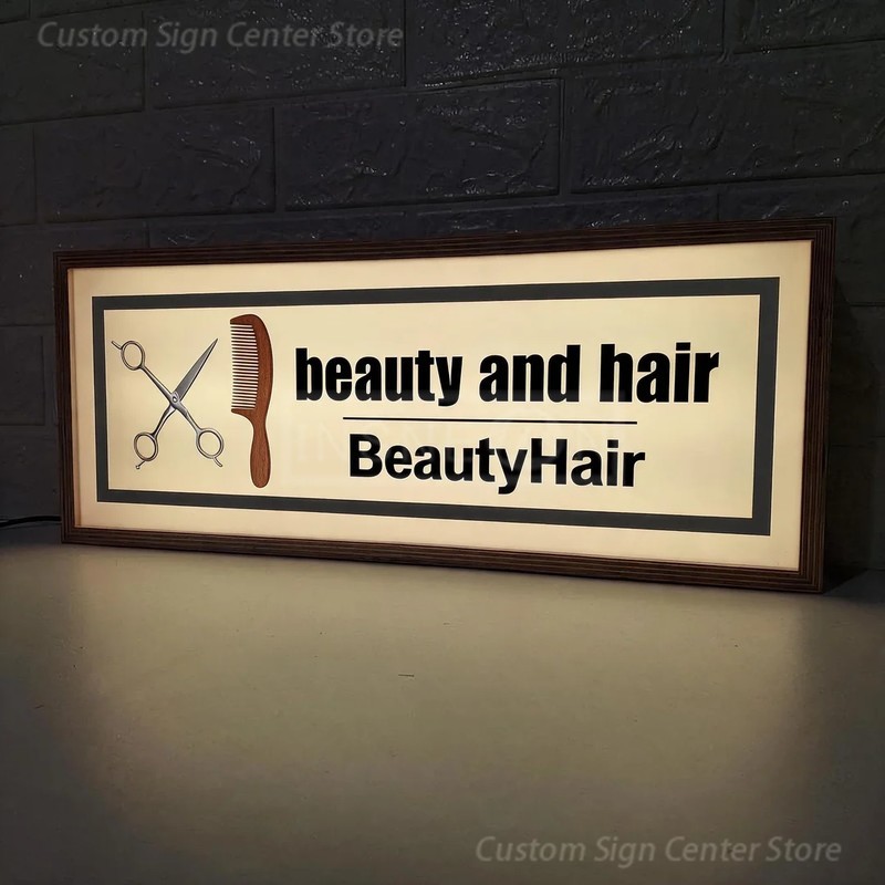 カスタムLEDネオンアクリルサイン「BeautyHair」、 - Neon Sign Custom Led のレビューと価格