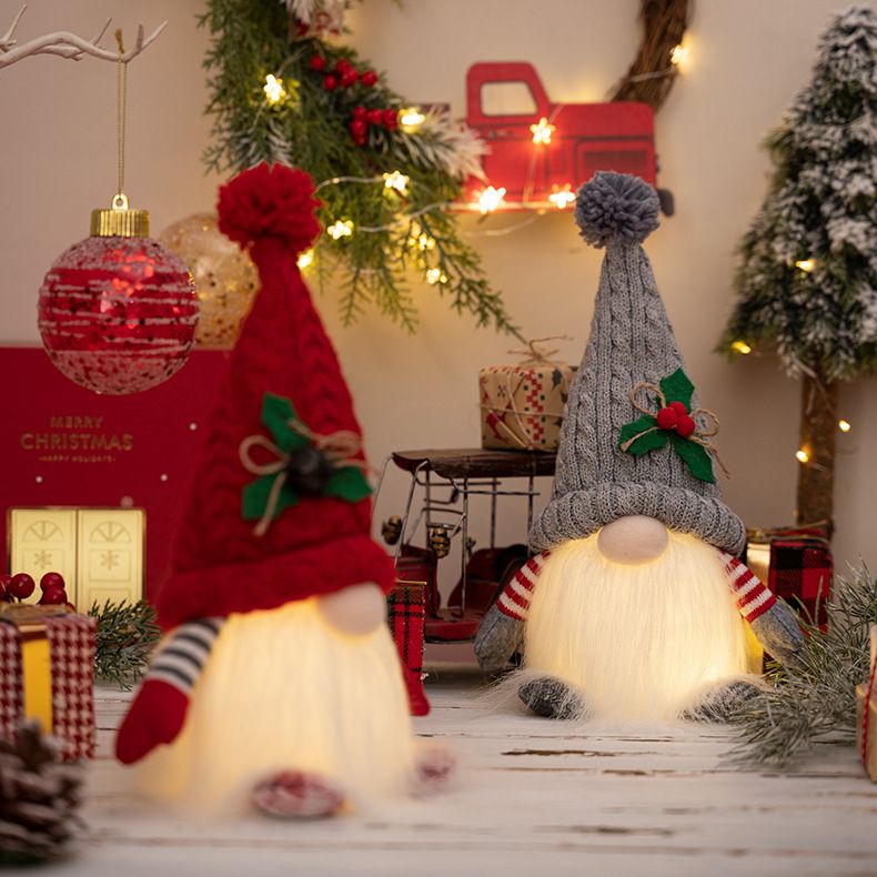 LEDライト付きの光るニット製の小人人形。クリスマスデコレー - Home Decor Lighting Tree のレビューと価格