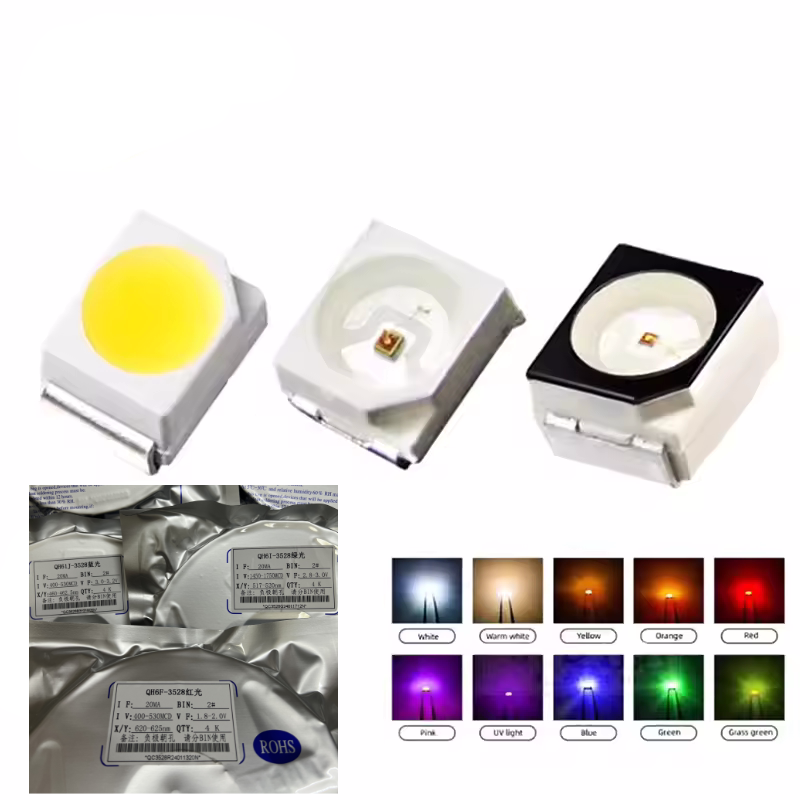 100 個/2000 個/ロット 3528 1210 ダイオ - Orange Lighting Decor のレビューと価格