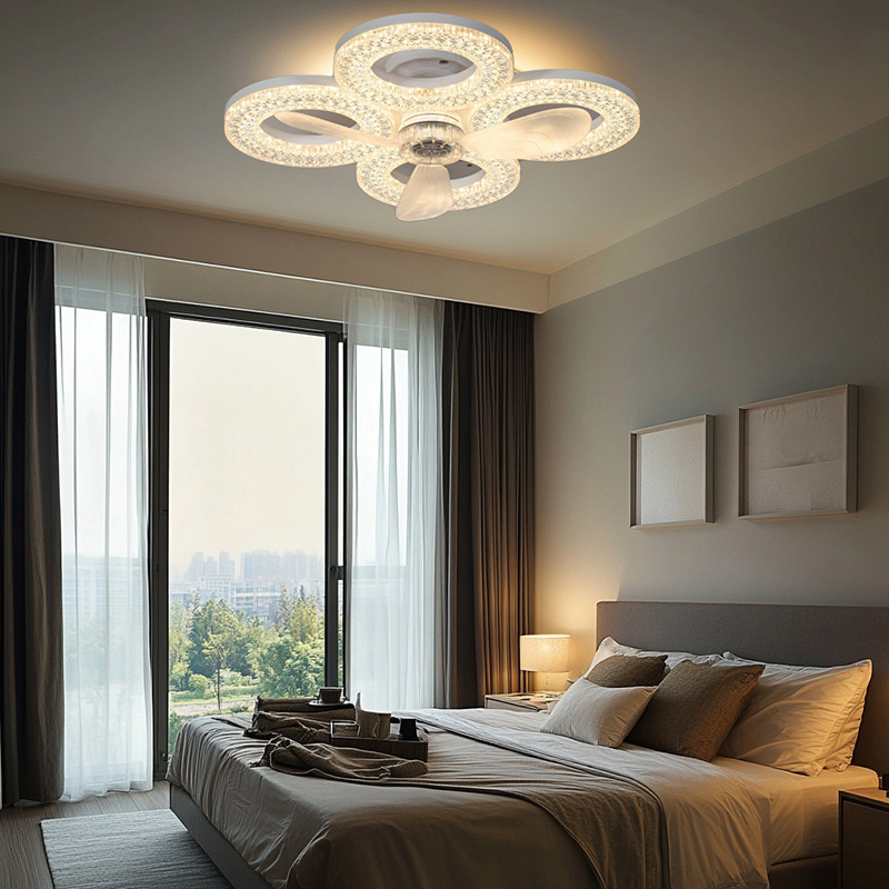 デュアルベース天井扇風機ライト E27 無段階調光 3段階速 - Decor Lighting Ceiling Fans のレビューと価格