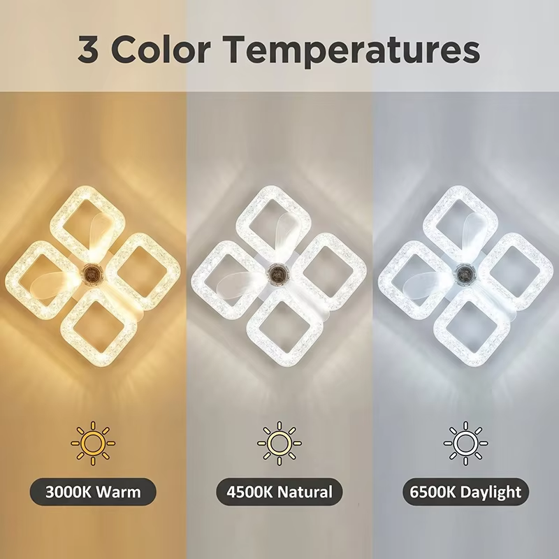 デュアルベース天井扇風機ライト E27 無段階調光 3段階速 - Decor Lighting Ceiling Fans のレビューと価格