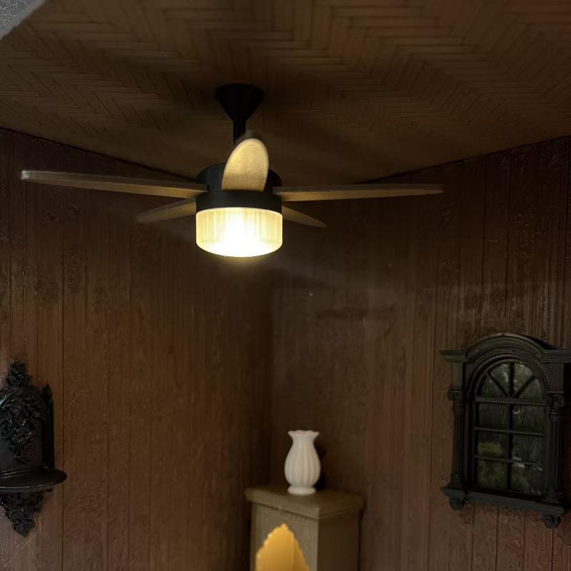 // ミニチュアヴィンテージ天井ファン LED ライトオーナ - Decor Lighting Ceiling Fans のレビューと価格