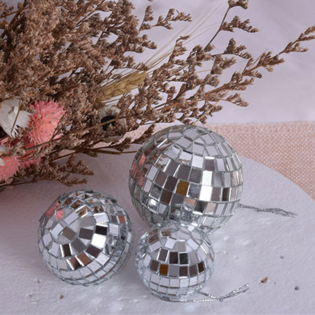 6 個 4/6/10 センチメートルミラーディスコボールステ - Home Decor Lighting Tree のレビューと価格