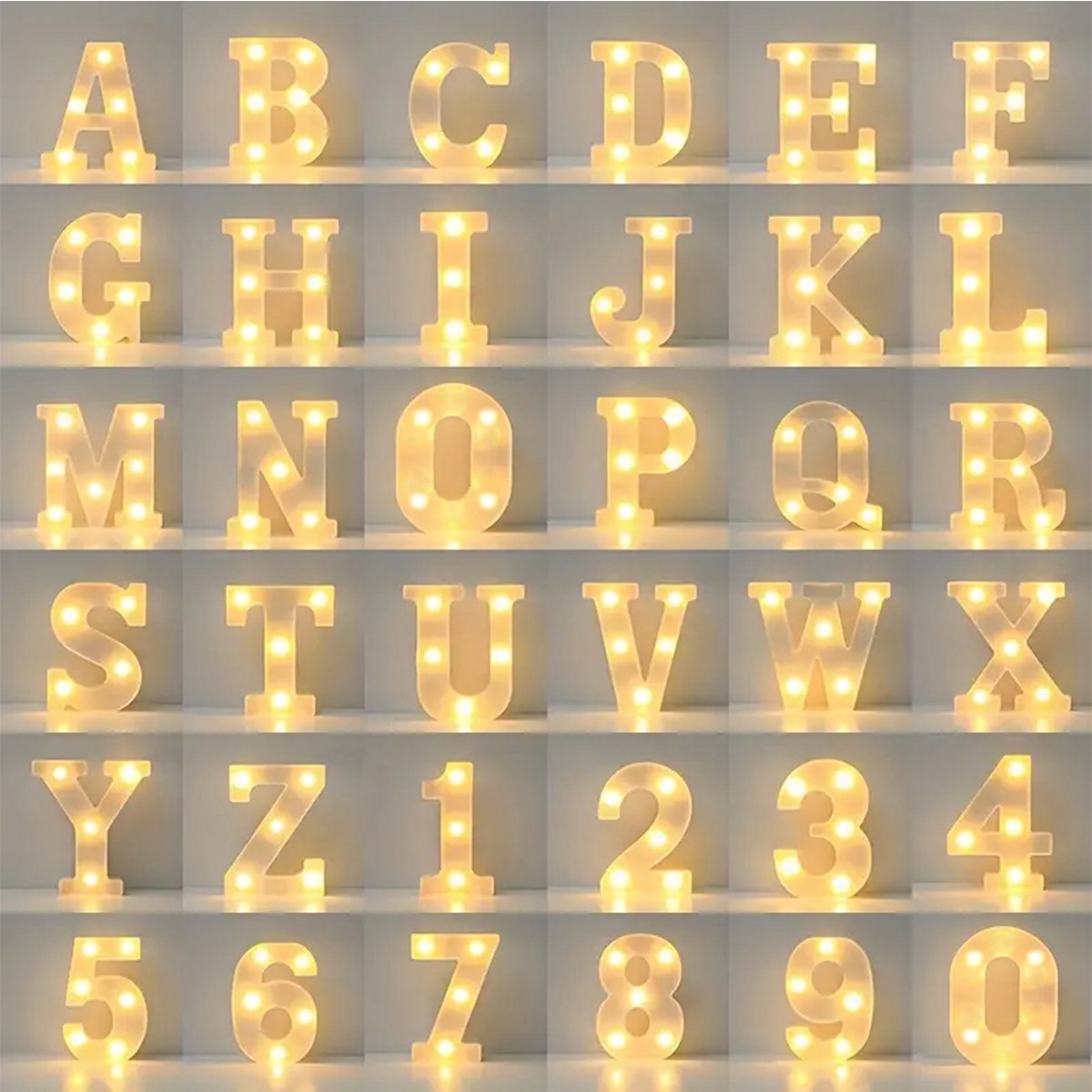 1個入り LEDライトアップレターマーキーサイン ナイトライ - Light Up Letters Marquee のレビューと価格