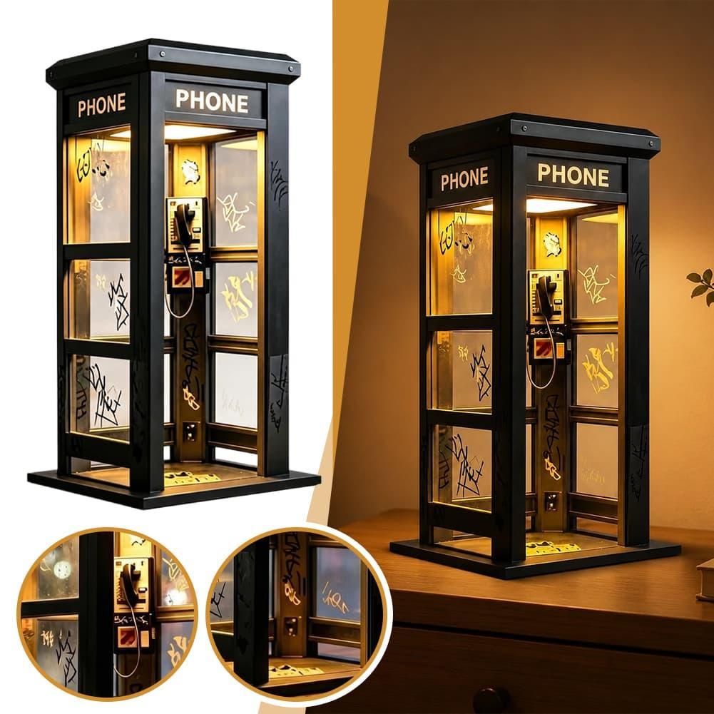 ヴィンテージロンドン電話ボックステーブルランプ レトロ電話ボ - Lighting Decor For Home のレビューと価格