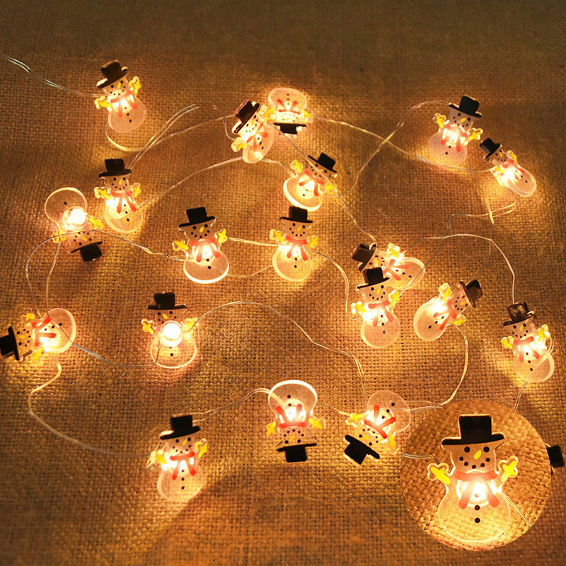 2M 20LEDサンタクロース雪の結晶LEDライトストリング - Home Decor Lighting Tree のレビューと価格