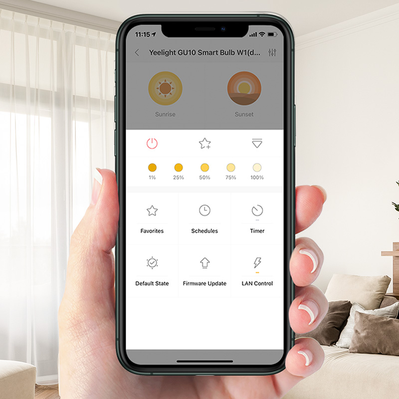 Yeelight GU10 W1 スマートLED電球 調光可 - Yeelight Light Smart Bulb のレビューと価格