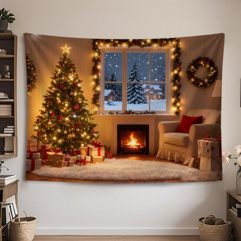 VIKAMA ウォールタペストリー クリスマス 暖かい光のツ - Wall Decor Lighting Tree のレビューと価格