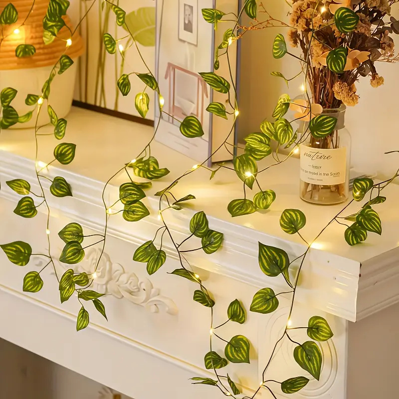 10M 5M 2M フラワーグリーンリーフソーラーストリング - Lightings Decoration のレビューと価格