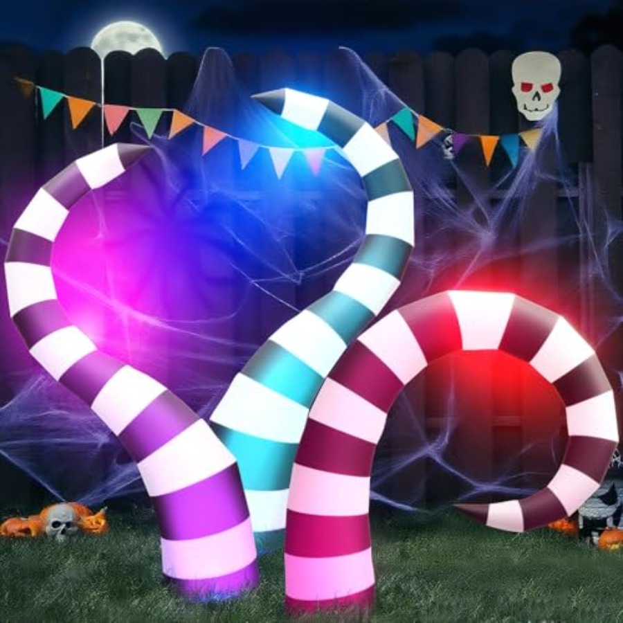 ハロウィーンの庭の装飾：3個入りの空気で膨らませるタイプのミ - Orange Lighting Decor のレビューと価格