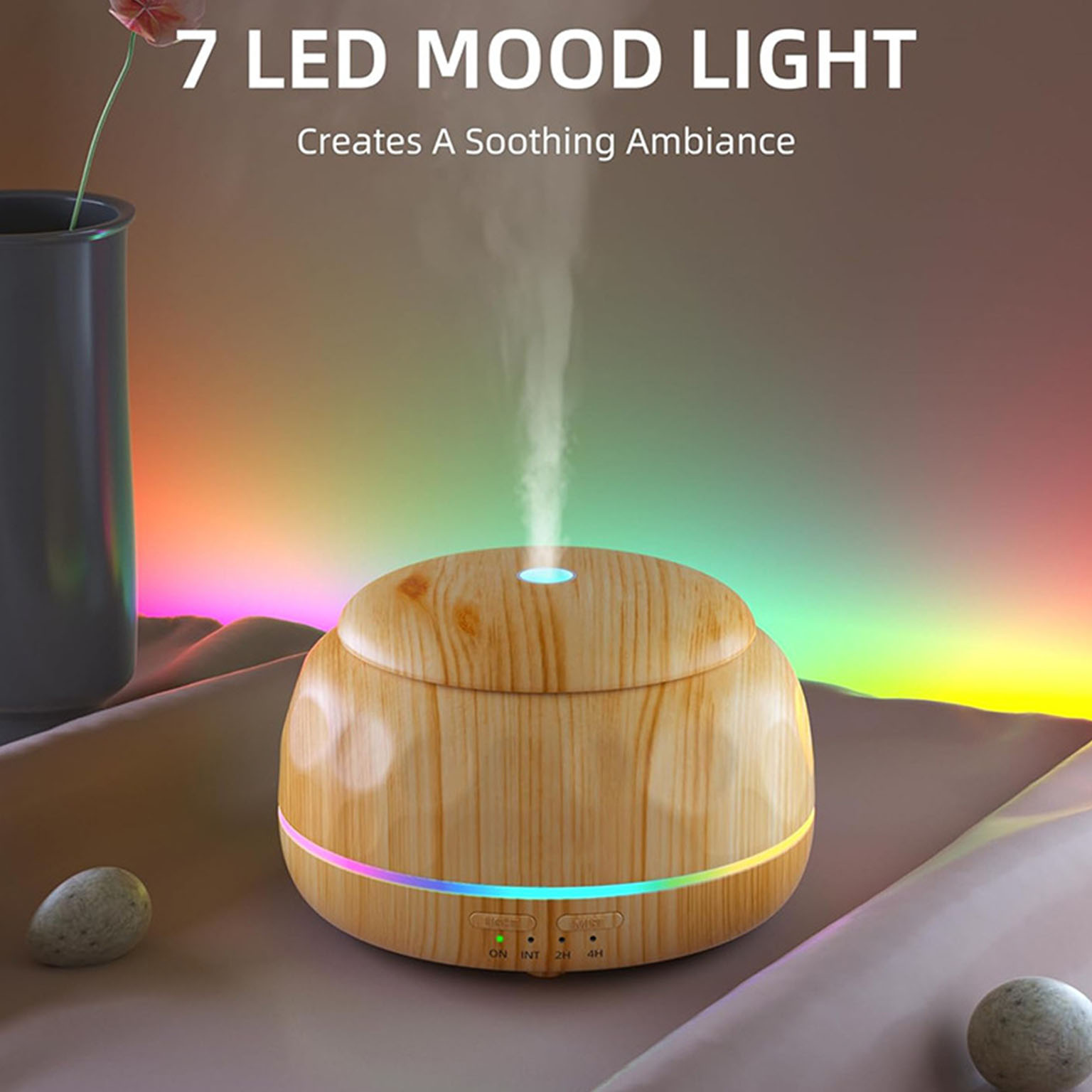 エッセンシャルオイルディフューザー空気加湿器ルーム用アロママ - Lighting & Home Decor Studio Photos のレビューと価格